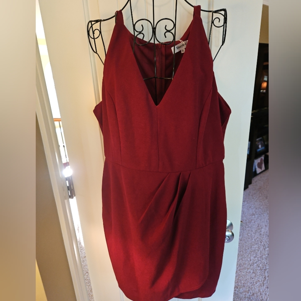 Wine/burgundy Dress by Manydress (XL)